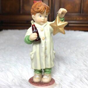 Vintage Coca-Cola 'Dangling Star' Stoneware Figurine